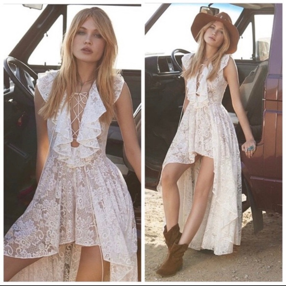 Jetset Diaries Free People Goddess lace dress NWOT